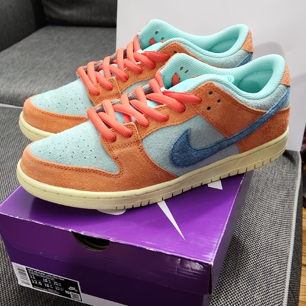 Nike SB Dunk Low Orange/Aqua-Emerald